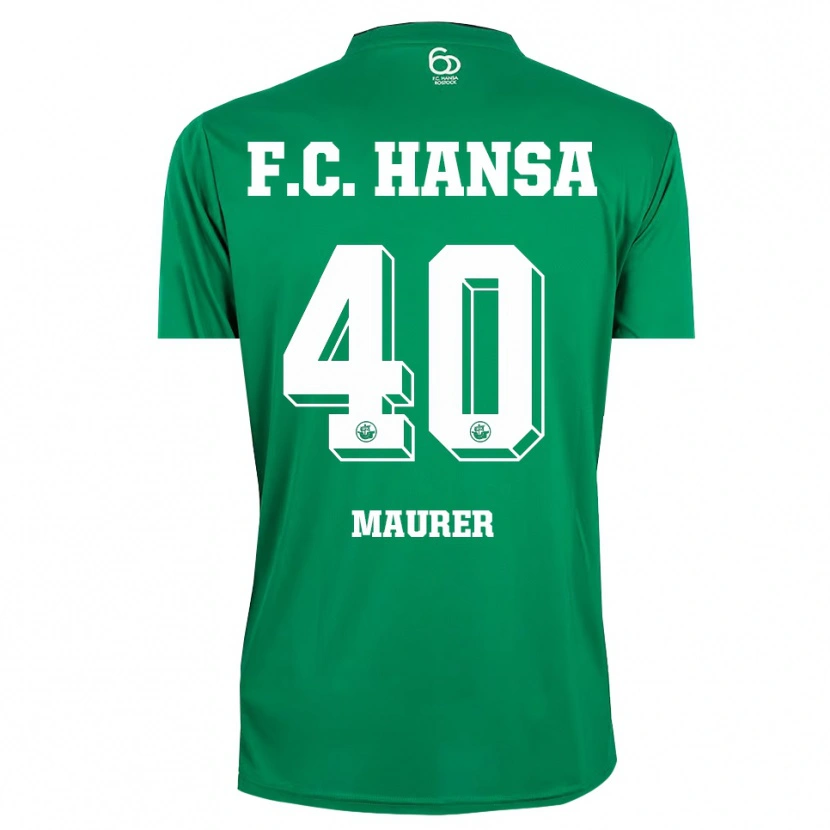 Danxen Homme Erik Maurer #40 Maillot de Gardien Vert Foncé Blanc 2025/26 T-shirt