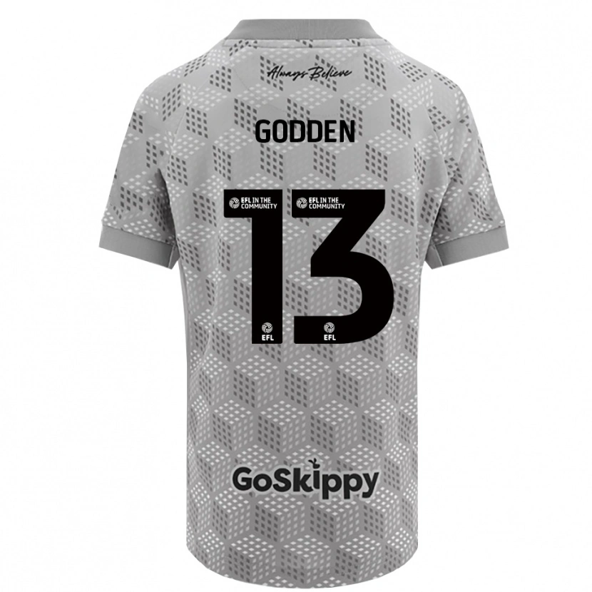 Danxen Homme Freddie Godden #13 Maillot de Gardien Gris Noir 2025/26 T-shirt