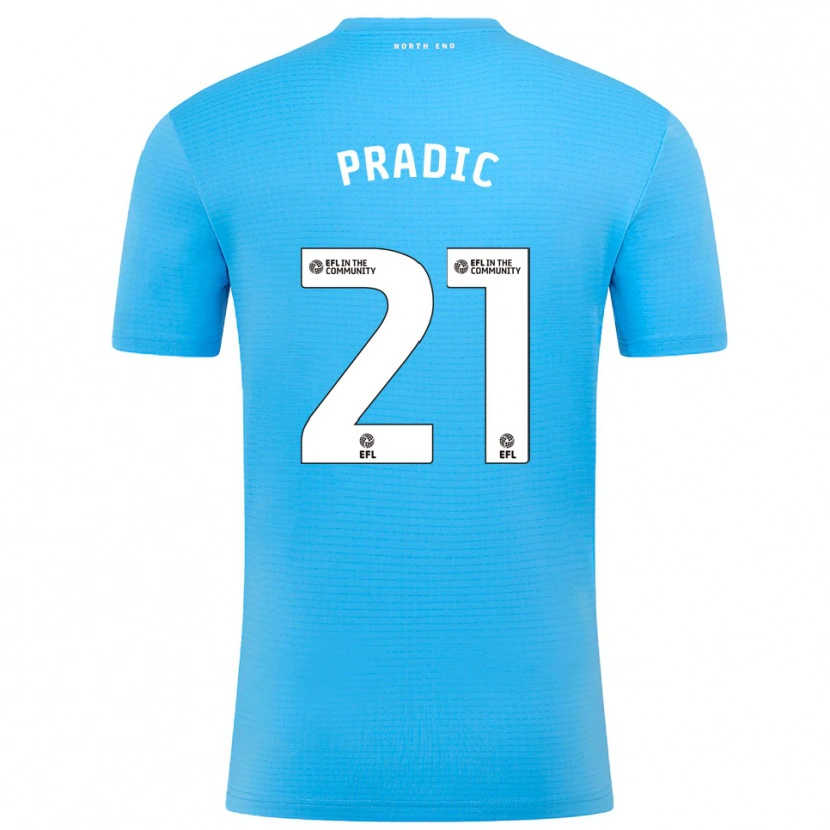 Danxen Homme James Pradic #21 Maillot de Gardien Blanc Bleu 2025/26 T-shirt