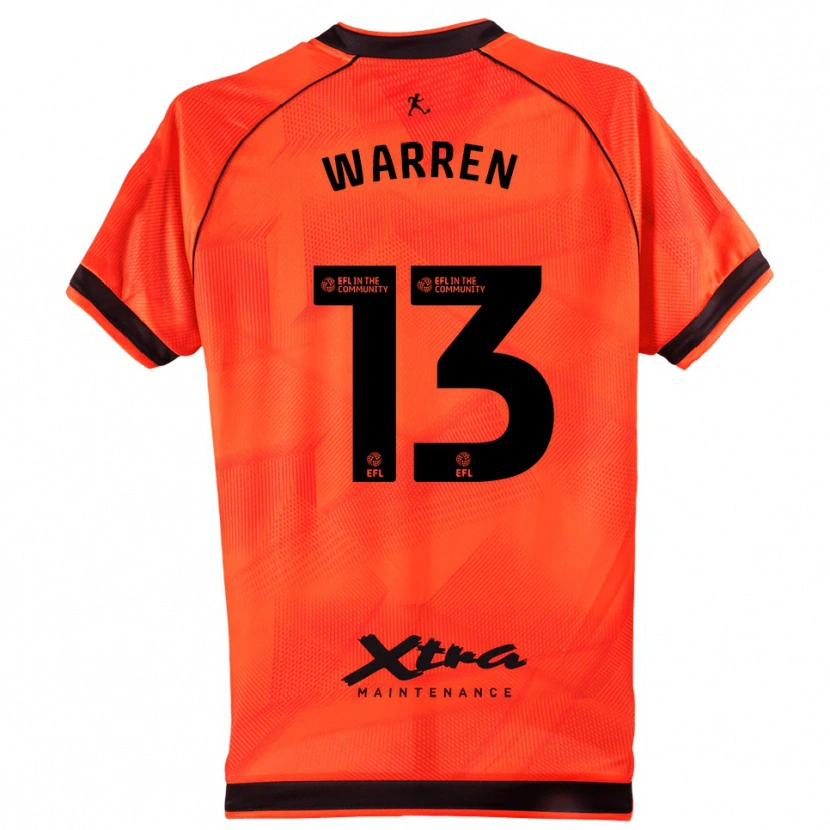 Danxen Homme Charlie Warren #13 Maillot de Gardien Noir Orange 2025/26 T-shirt