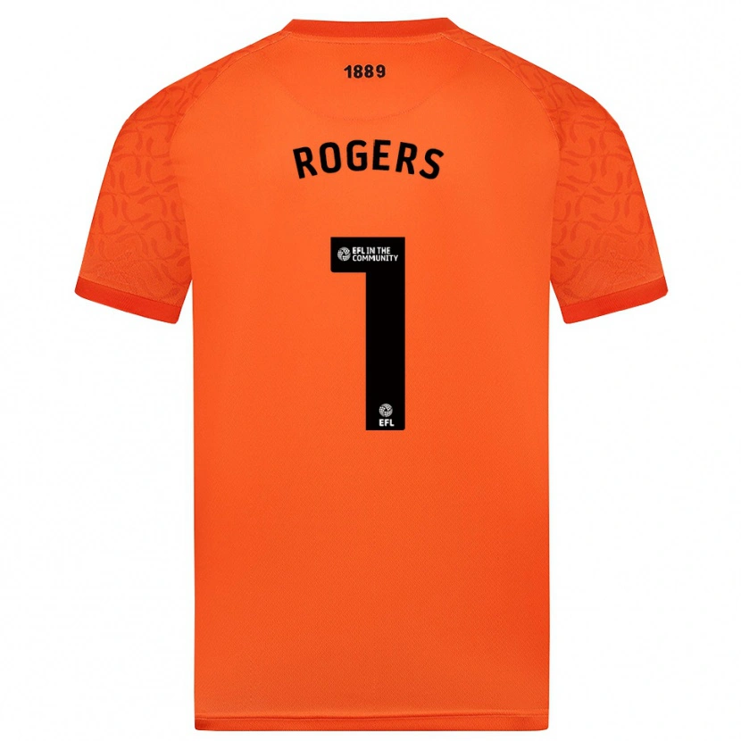 Danxen Homme Sian Rogers #1 Maillot de Gardien Noir Orange 2025/26 T-shirt