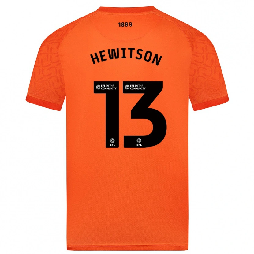 Danxen Homme Coby Hewitson #13 Maillot de Gardien Noir Orange 2025/26 T-shirt
