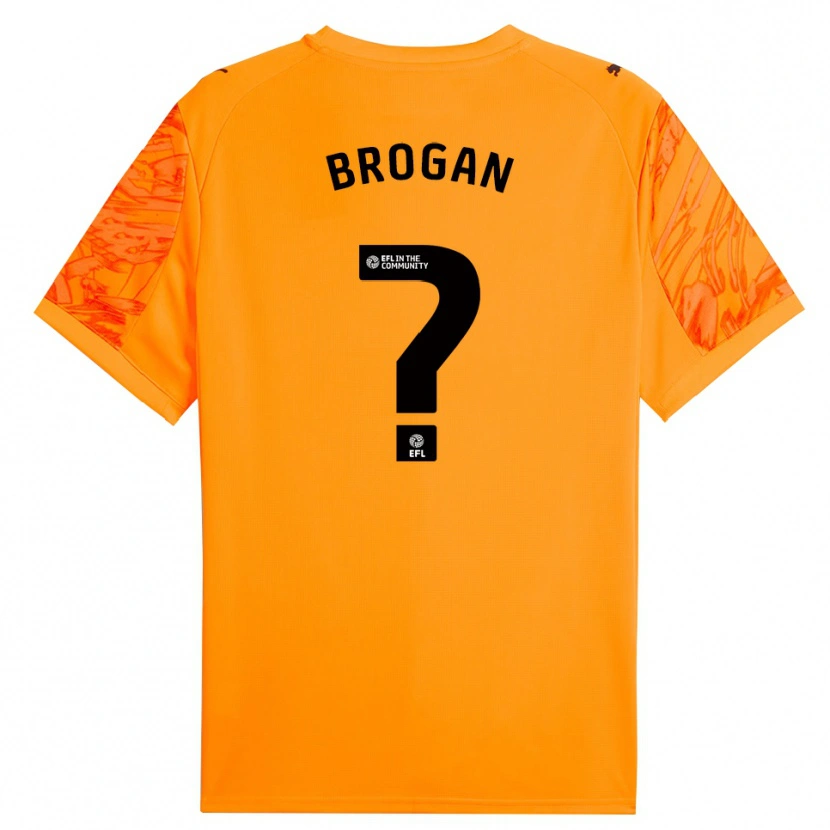 Danxen Homme Adam Brogan #0 Maillot de Gardien Noir Orange 2025/26 T-shirt