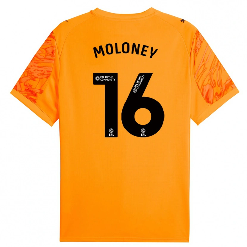 Danxen Homme George Moloney #16 Maillot de Gardien Noir Orange 2025/26 T-shirt