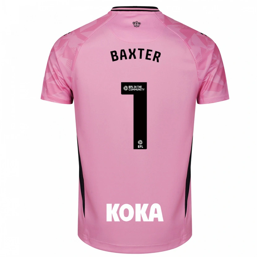 Danxen Homme Nathan Baxter #1 Maillot de Gardien Noir Rose Clair 2025/26 T-shirt