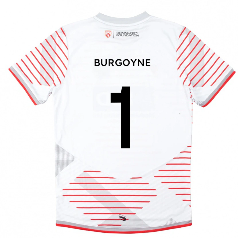 Danxen Homme Harry Burgoyne #1 Maillot de Gardien Rouge Blanc 2025/26 T-shirt