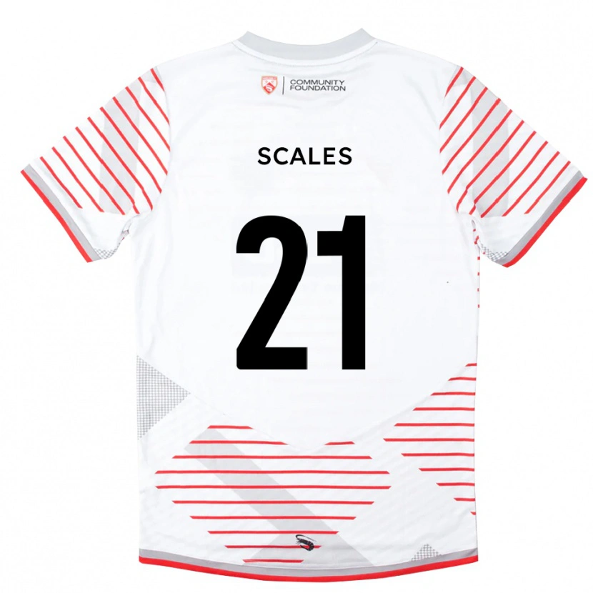 Danxen Homme Alfie Scales #21 Maillot de Gardien Rouge Blanc 2025/26 T-shirt