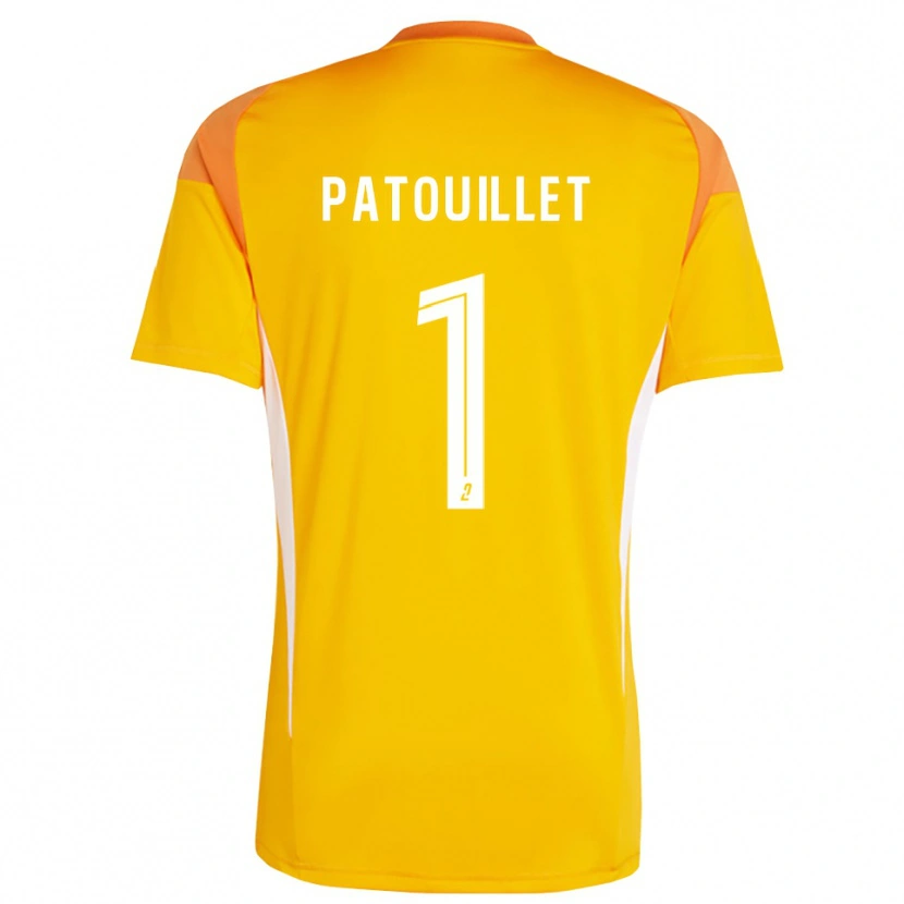 Danxen Homme Mathieu Patouillet #1 Maillot de Gardien Rouge Orange 2025/26 T-shirt