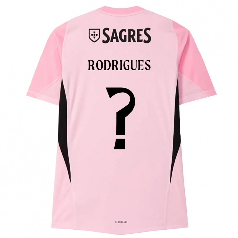 Danxen Homme Miguel Rodrigues #0 Maillot de Gardien Rose Noir 2025/26 T-shirt