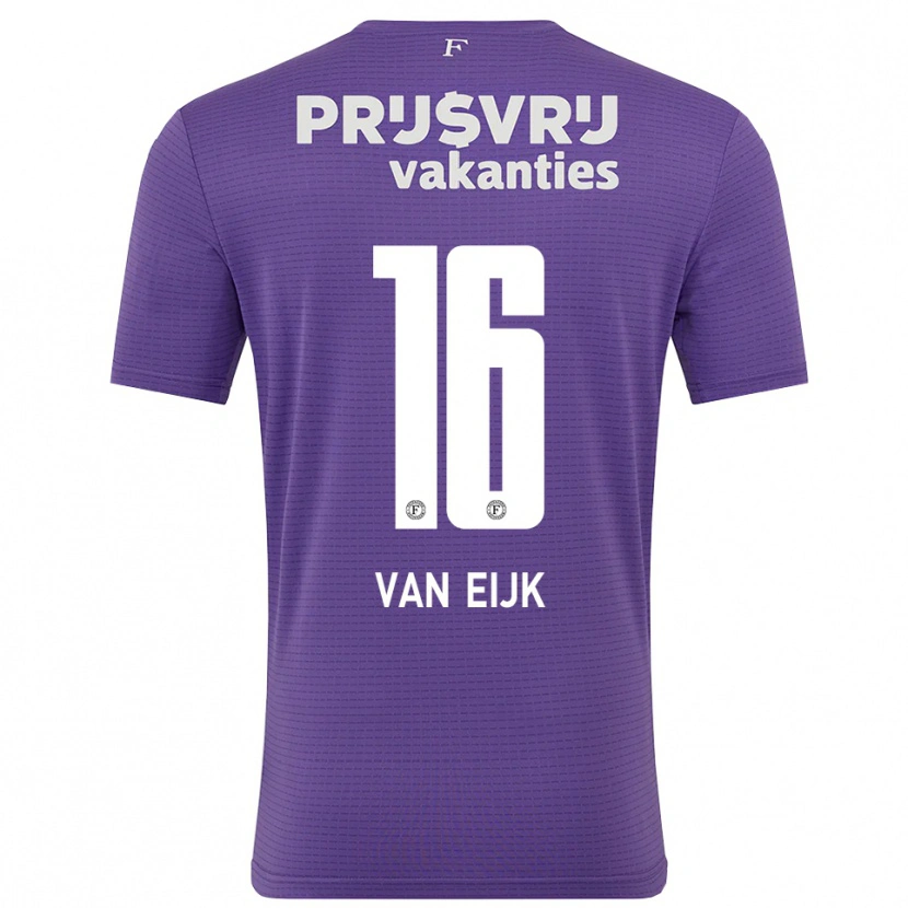 Danxen Homme Roos Van Eijk #16 Maillot de Gardien Blanc Violet 2025/26 T-shirt