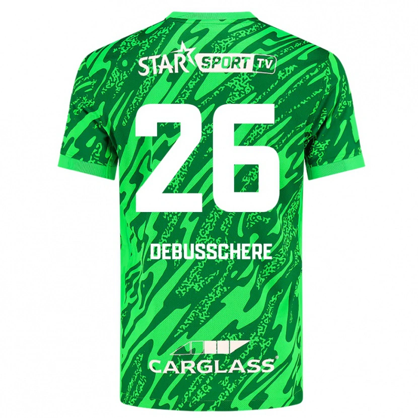 Danxen Homme Vic Debusschere #26 Maillot de Gardien Vert Foncé Blanc 2025/26 T-shirt