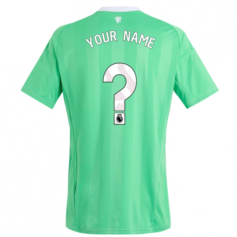 Danxen Homme Manchester United Maillot de Gardien Vert Émeraude 2025/26 T-shirt