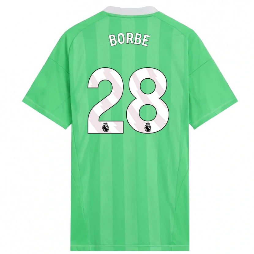 Danxen Homme Anneke Borbe #28 Maillot de Gardien Vert Clair Blanc 2025/26 T-shirt