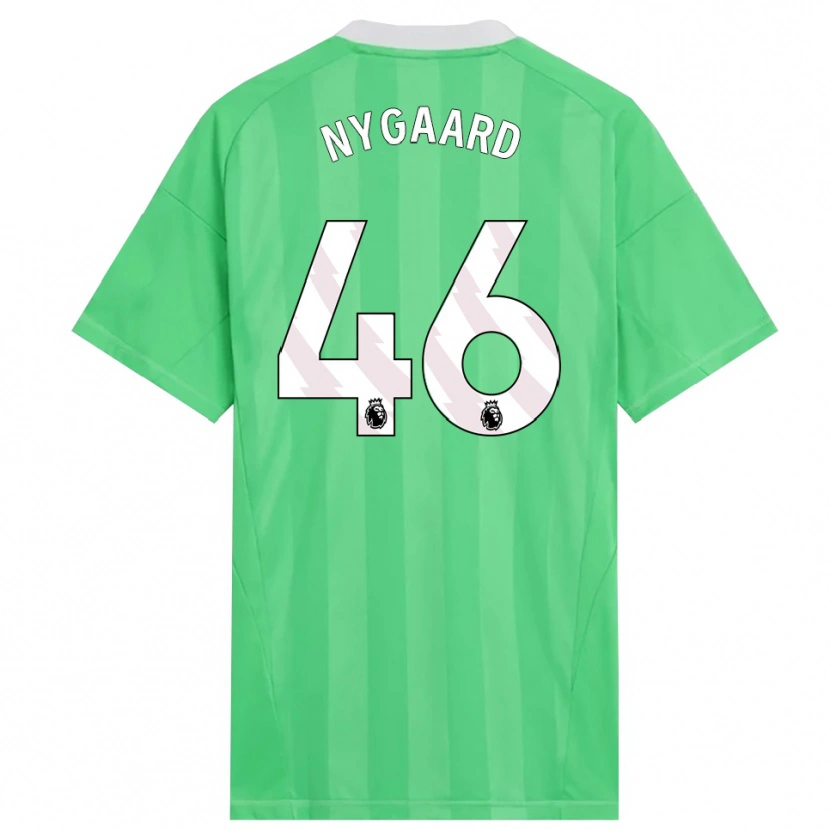 Danxen Homme Lucas Nygaard #46 Maillot de Gardien Vert Clair Blanc 2025/26 T-shirt