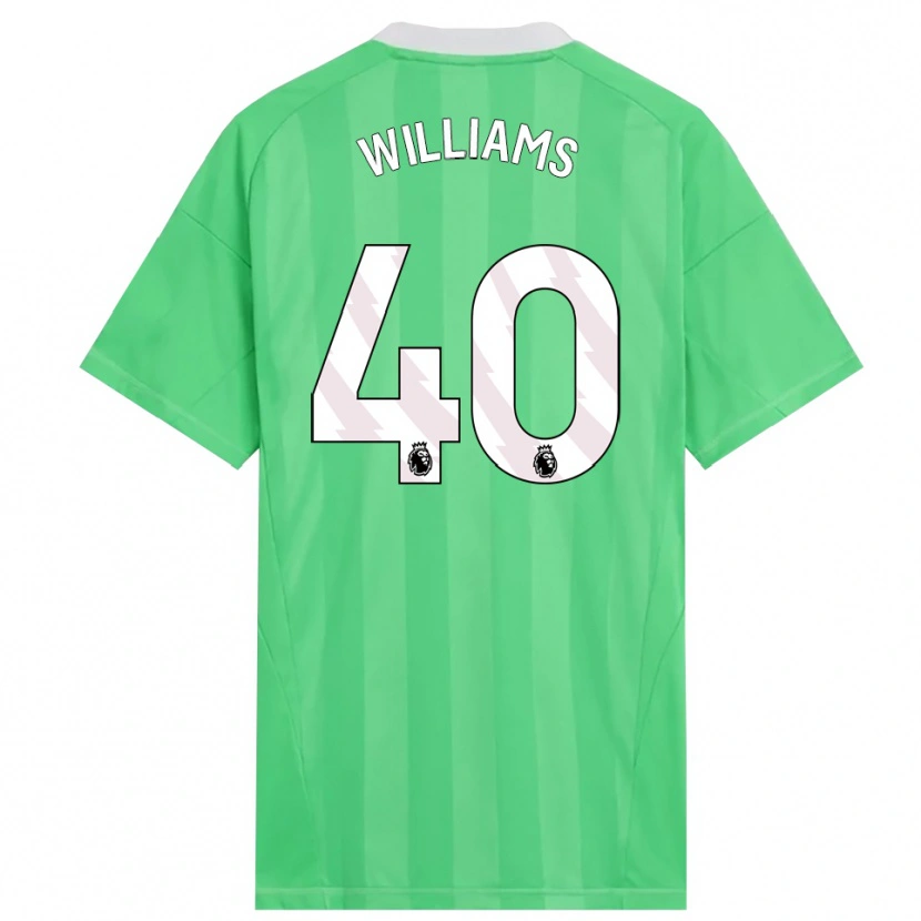 Danxen Homme Naomi Williams #40 Maillot de Gardien Vert Clair Blanc 2025/26 T-shirt
