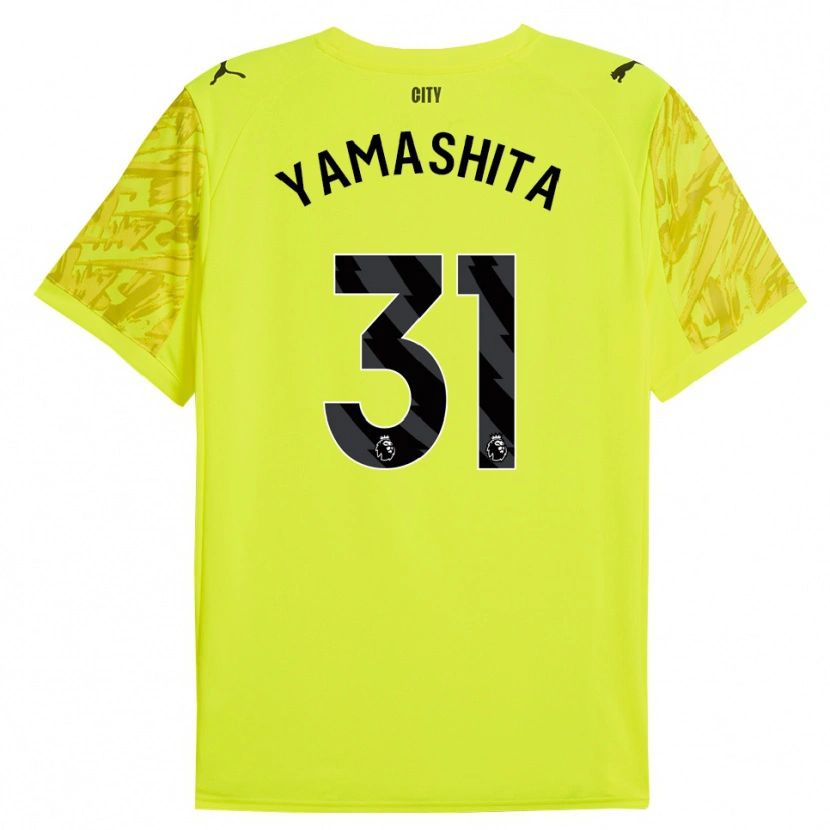 Danxen Homme Ayaka Yamashita #31 Maillot de Gardien Jaune Orange Noir 2025/26 T-shirt