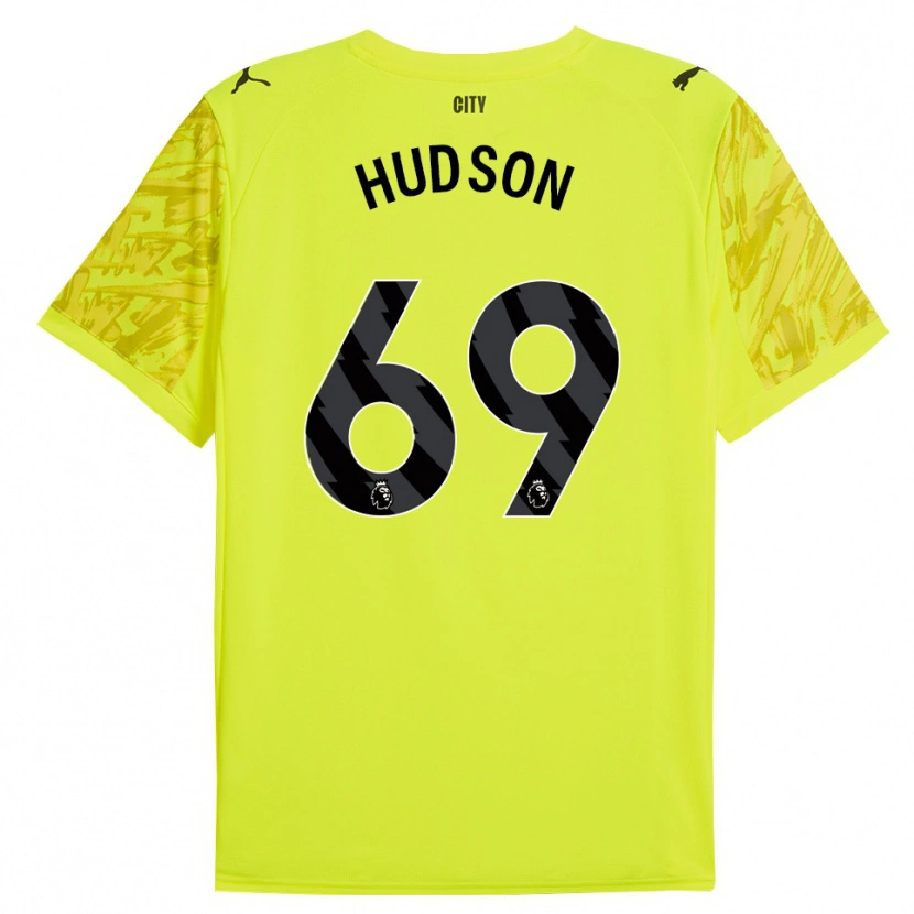 Danxen Homme Max Hudson #69 Maillot de Gardien Jaune Orange Noir 2025/26 T-shirt