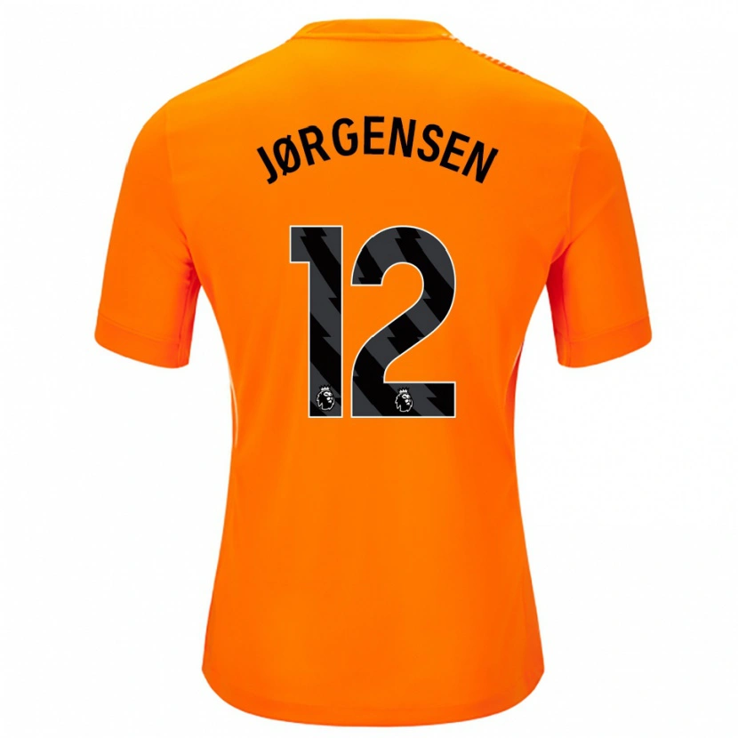 Danxen Homme Filip Jørgensen #12 Maillot de Gardien Orange Noir 2025/26 T-shirt