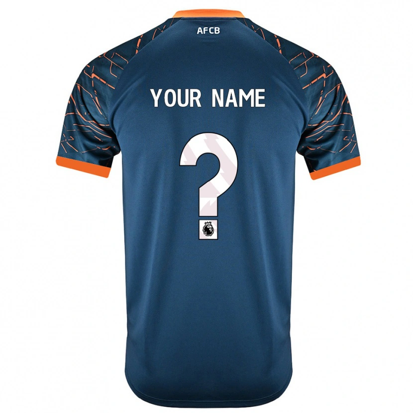 Danxen Homme AFC Bournemouth Maillot de Gardien Bleu Ardoise Foncé 2025/26 T-shirt