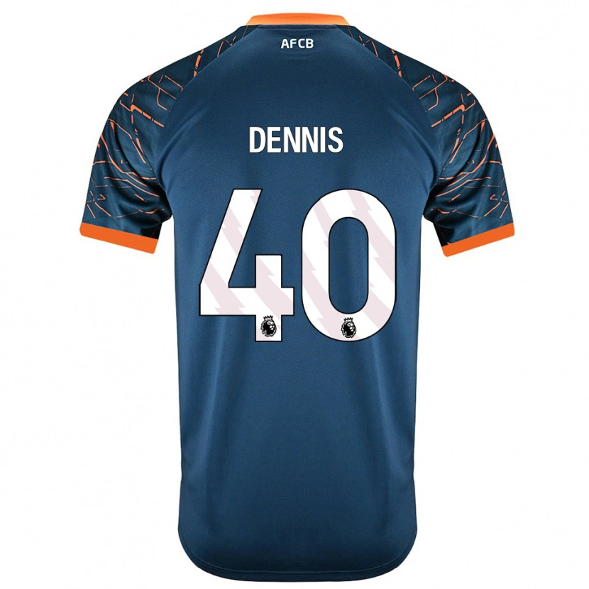Danxen Homme Will Dennis #40 Maillot de Gardien Bleu Ardoise Foncé 2025/26 T-shirt