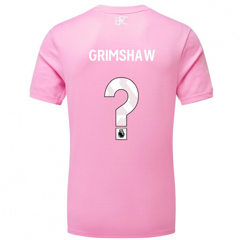 Danxen Homme Harry Grimshaw #0 Maillot de Gardien Blanc Rose 2025/26 T-shirt