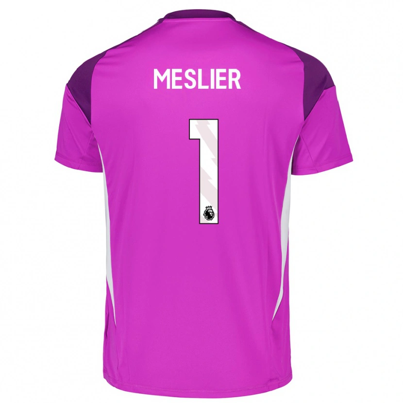 Danxen Homme Illan Meslier #1 Maillot de Gardien Blanc Violet 2025/26 T-shirt