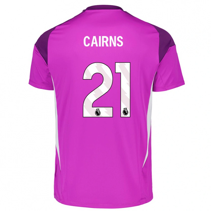 Danxen Homme Alex Cairns #21 Maillot de Gardien Blanc Violet 2025/26 T-shirt