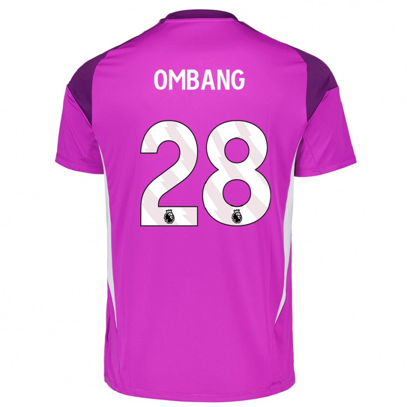 Danxen Homme Darryl Ombang #28 Maillot de Gardien Blanc Violet 2025/26 T-shirt