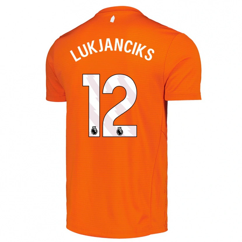 Danxen Homme Douglass Lukjanciks #12 Maillot de Gardien Orange Noir 2025/26 T-shirt