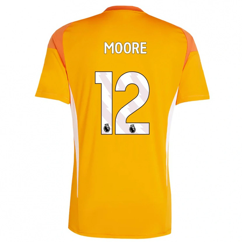 Danxen Homme Daniel Moore #12 Maillot de Gardien Blanc Orange 2025/26 T-shirt