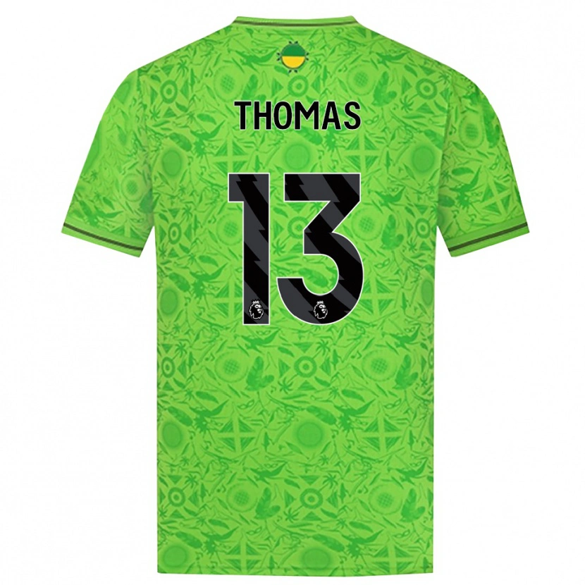 Danxen Homme Bec Thomas #13 Maillot de Gardien Vert Noir 2025/26 T-shirt