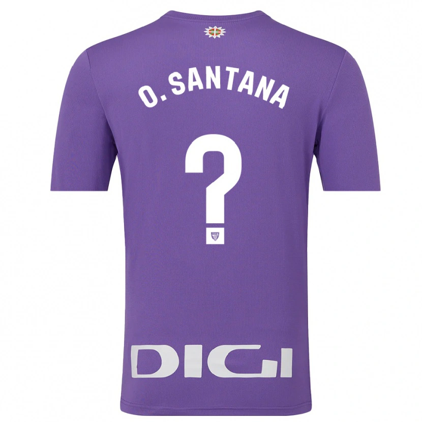 Danxen Homme Olatz Santana Amado #0 Maillot de Gardien Violet Blanc 2025/26 T-shirt