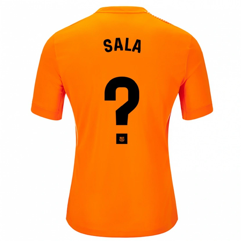 Danxen Homme Gerard Sala #0 Maillot de Gardien Orange Noir 2025/26 T-shirt