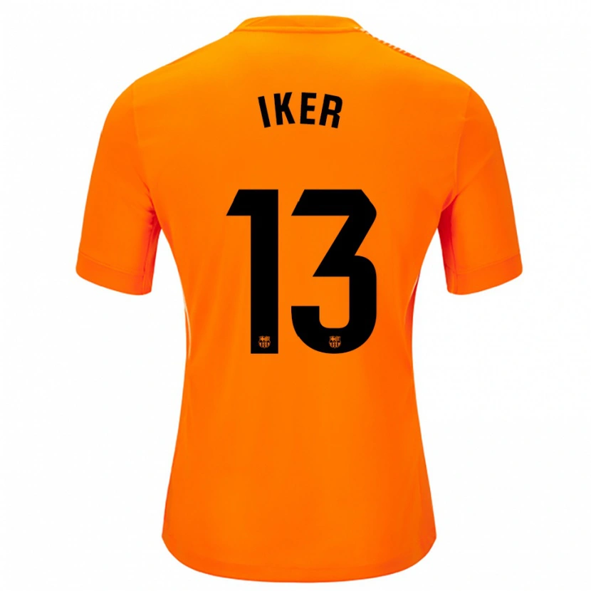 Danxen Homme Iker Rodríguez #13 Maillot de Gardien Orange Noir 2025/26 T-shirt