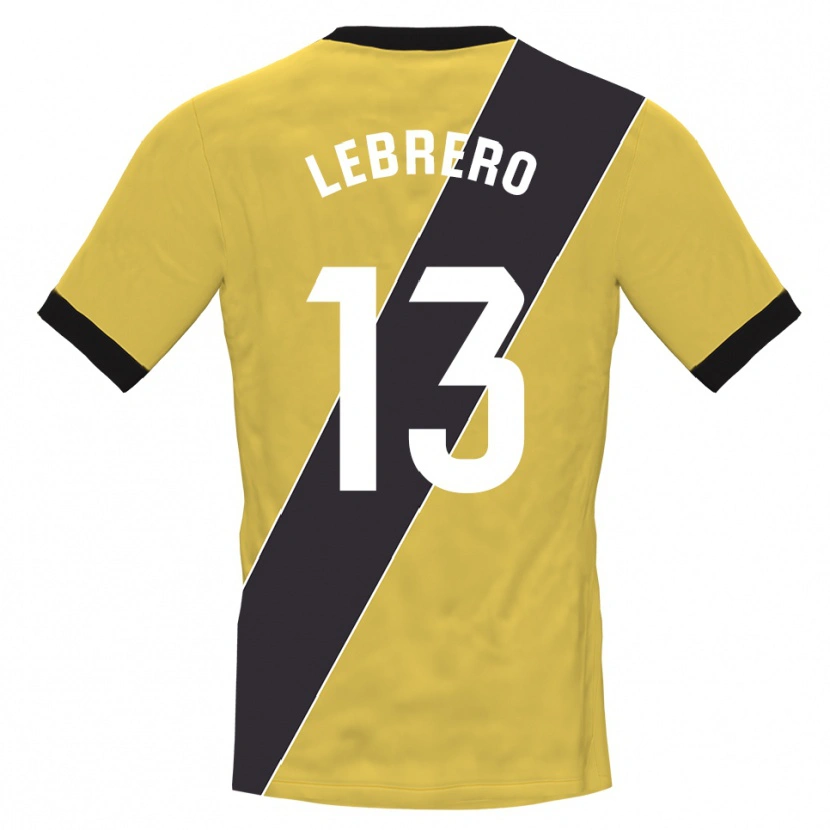 Danxen Homme Lucia Lebrero Rodríguez #13 Maillot de Gardien Jaune Noir 2025/26 T-shirt