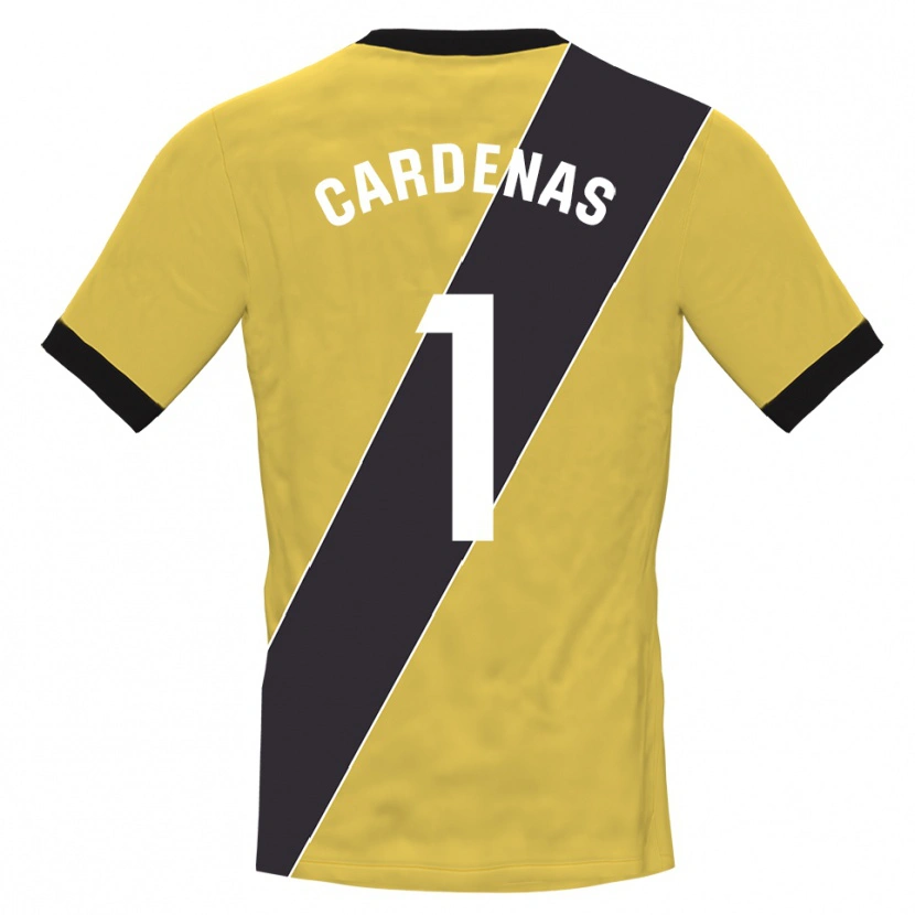Danxen Homme Dani Cárdenas #1 Maillot de Gardien Jaune Noir 2025/26 T-shirt