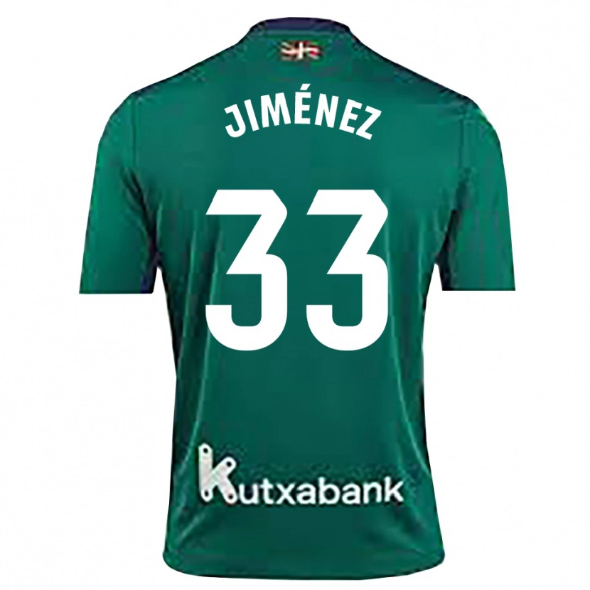 Danxen Homme Javier Jiménez #33 Maillot de Gardien Bleu Marine Vert 2025/26 T-shirt