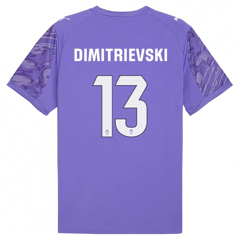 Danxen Homme Stole Dimitrievski #13 Maillot de Gardien Blanc Lillac 2025/26 T-shirt
