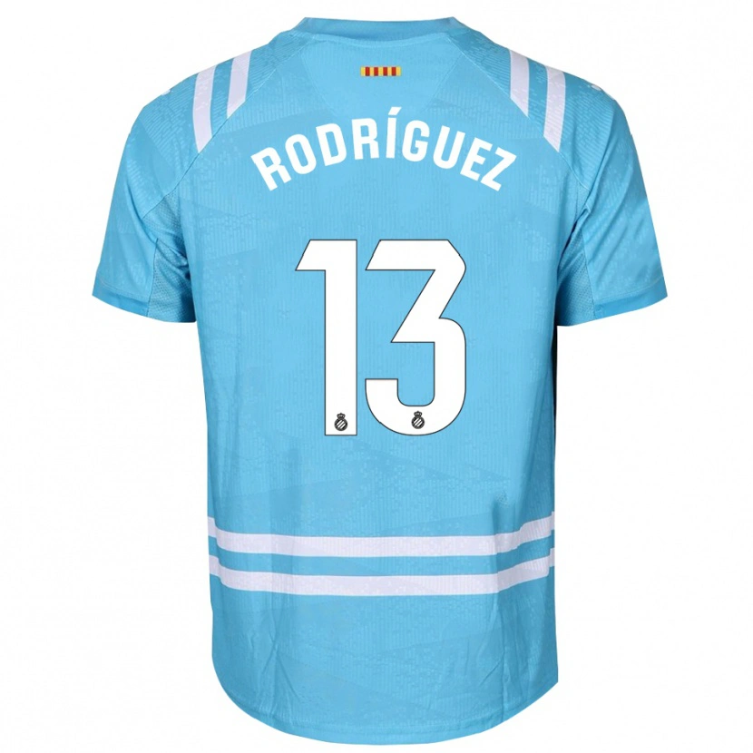 Danxen Homme Joel Rodríguez #13 Maillot de Gardien Bleu Clair Blanc 2025/26 T-shirt