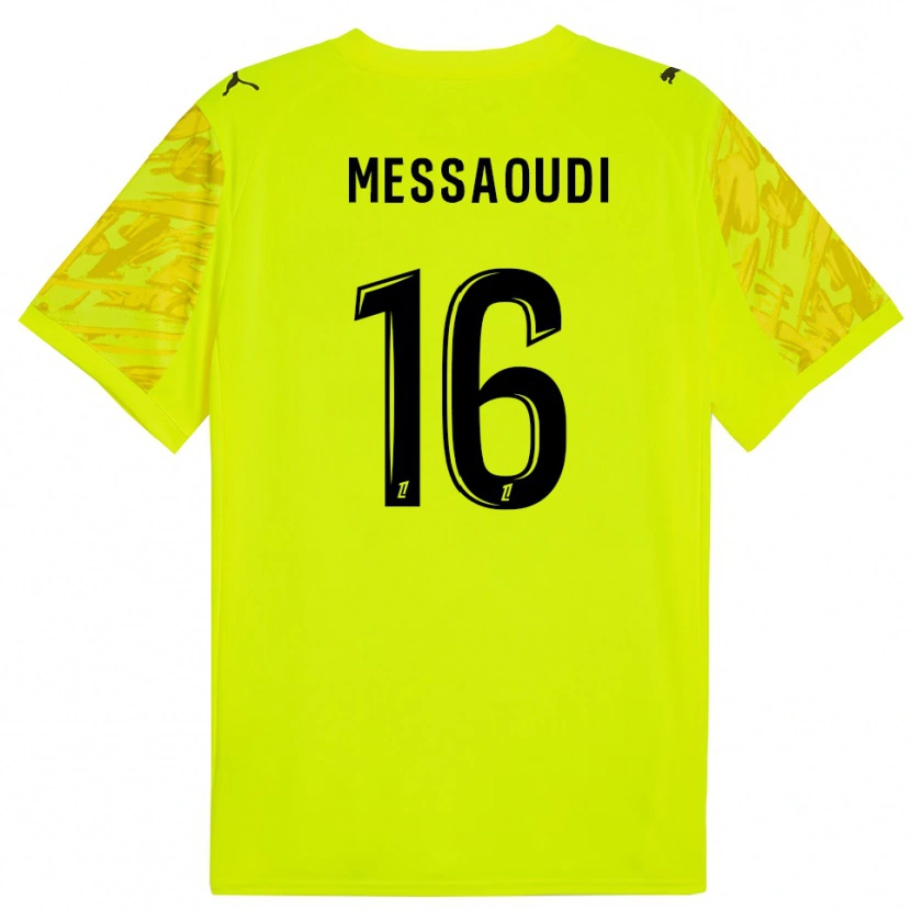 Danxen Homme Fedwan Messaoudi #16 Maillot de Gardien Vert Fluo Noir 2025/26 T-shirt