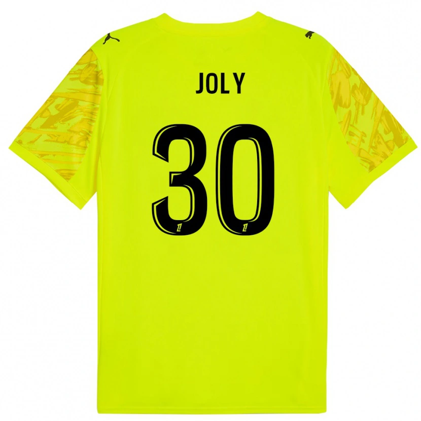 Danxen Homme Blandine Joly #30 Maillot de Gardien Vert Fluo Noir 2025/26 T-shirt