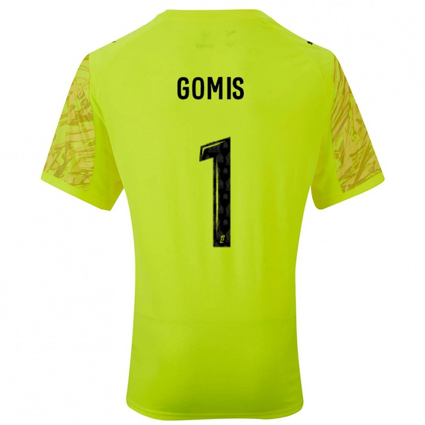 Danxen Homme Ibrahim Gomis #1 Maillot de Gardien Vert Fluo Noir 2025/26 T-shirt