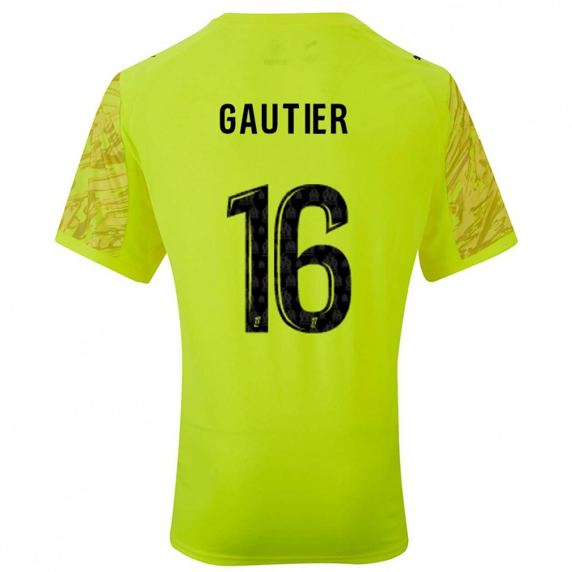 Danxen Homme Elisa Gautier #16 Maillot de Gardien Vert Fluo Noir 2025/26 T-shirt