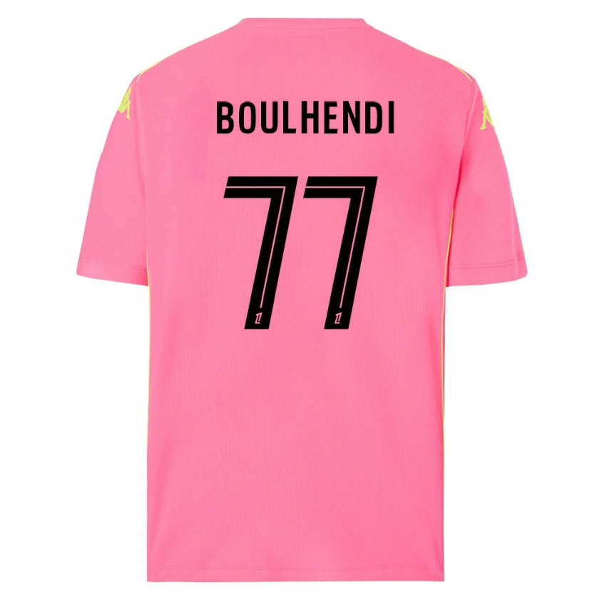Danxen Homme Teddy Boulhendi #77 Maillot de Gardien Rose Fluo Noir 2025/26 T-shirt