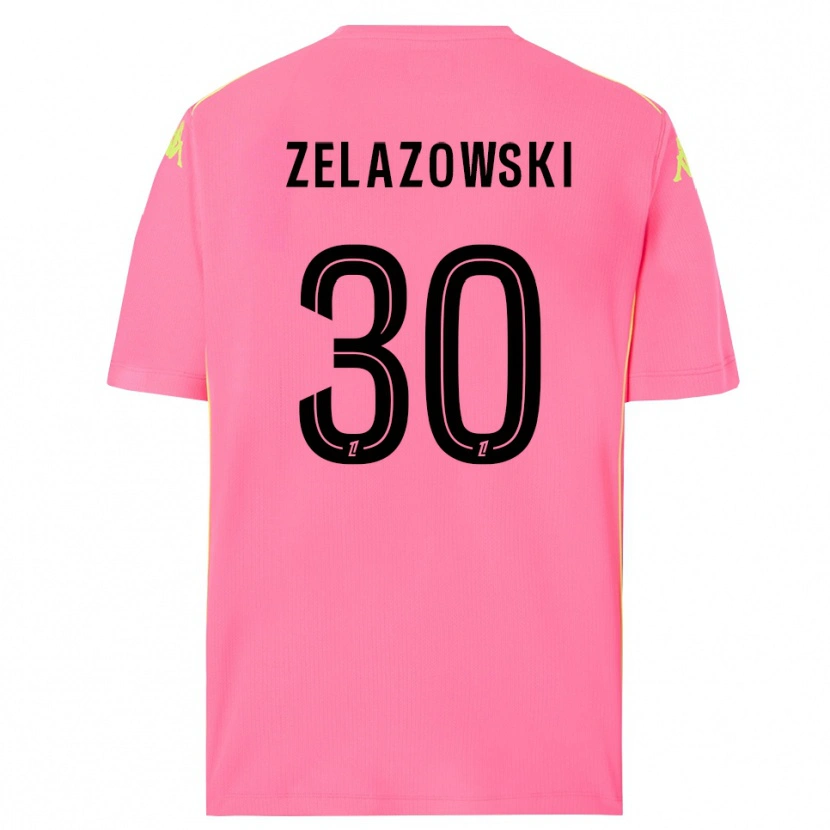 Danxen Homme Bartosz Zelazowski #30 Maillot de Gardien Rose Fluo Noir 2025/26 T-shirt