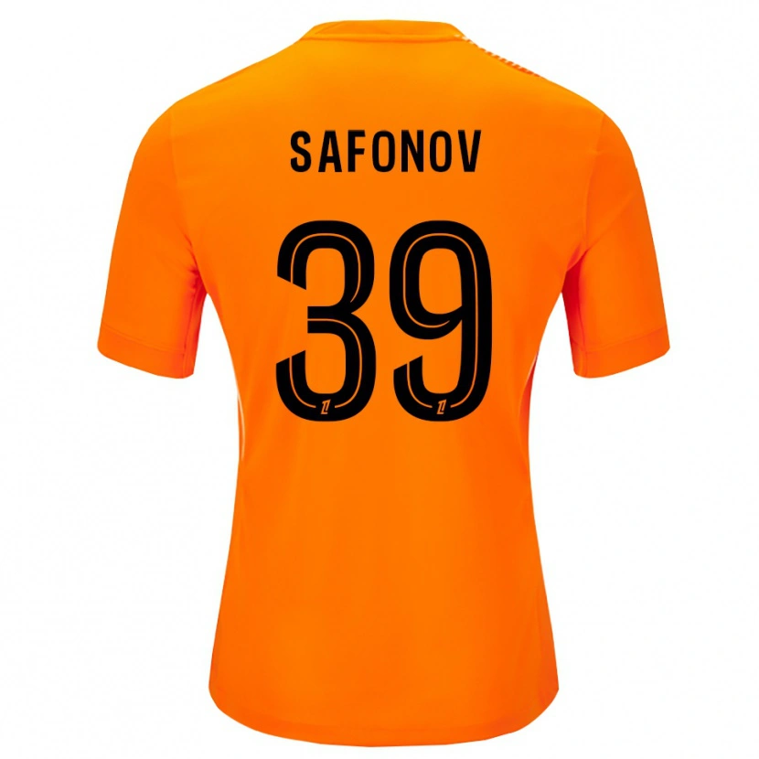 Danxen Homme Matvey Safonov #39 Maillot de Gardien Orange Noir 2025/26 T-shirt