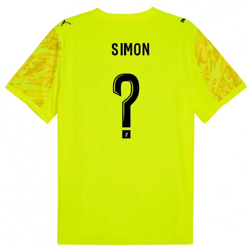 Danxen Homme Jules Simon #0 Maillot de Gardien Vert Fluo Jaune 2025/26 T-shirt