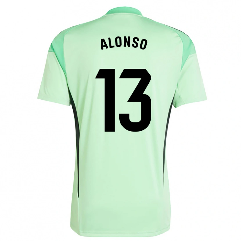 Danxen Homme Maikel Alonso #13 Maillot de Gardien Vert Clair Noir 2025/26 T-shirt