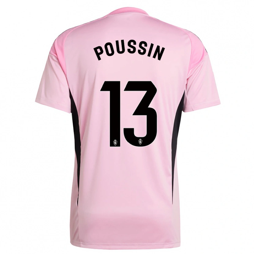 Danxen Homme Gaëtan Poussin #13 Maillot de Gardien Rose Clair Noir 2025/26 T-shirt