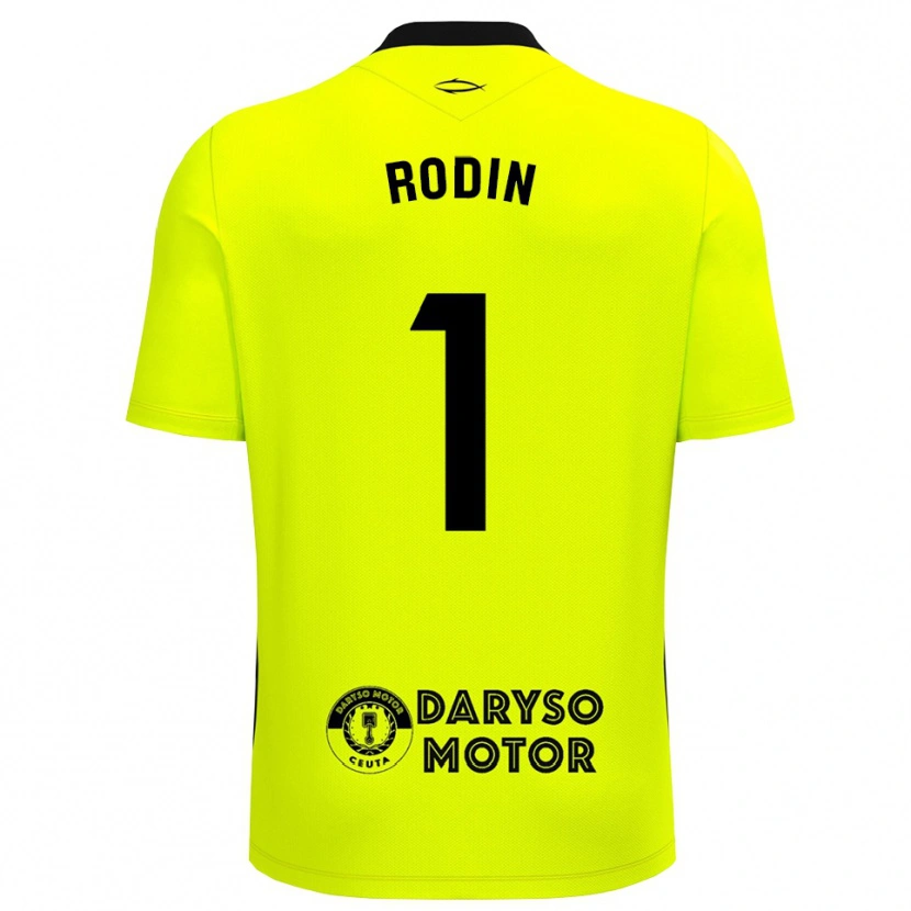 Danxen Homme Antonio Rodin #1 Maillot de Gardien Vert Jaune Noir 2025/26 T-shirt